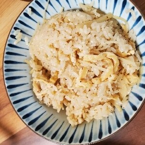 美味しい～♪新生姜と油揚げの炊き込みご飯